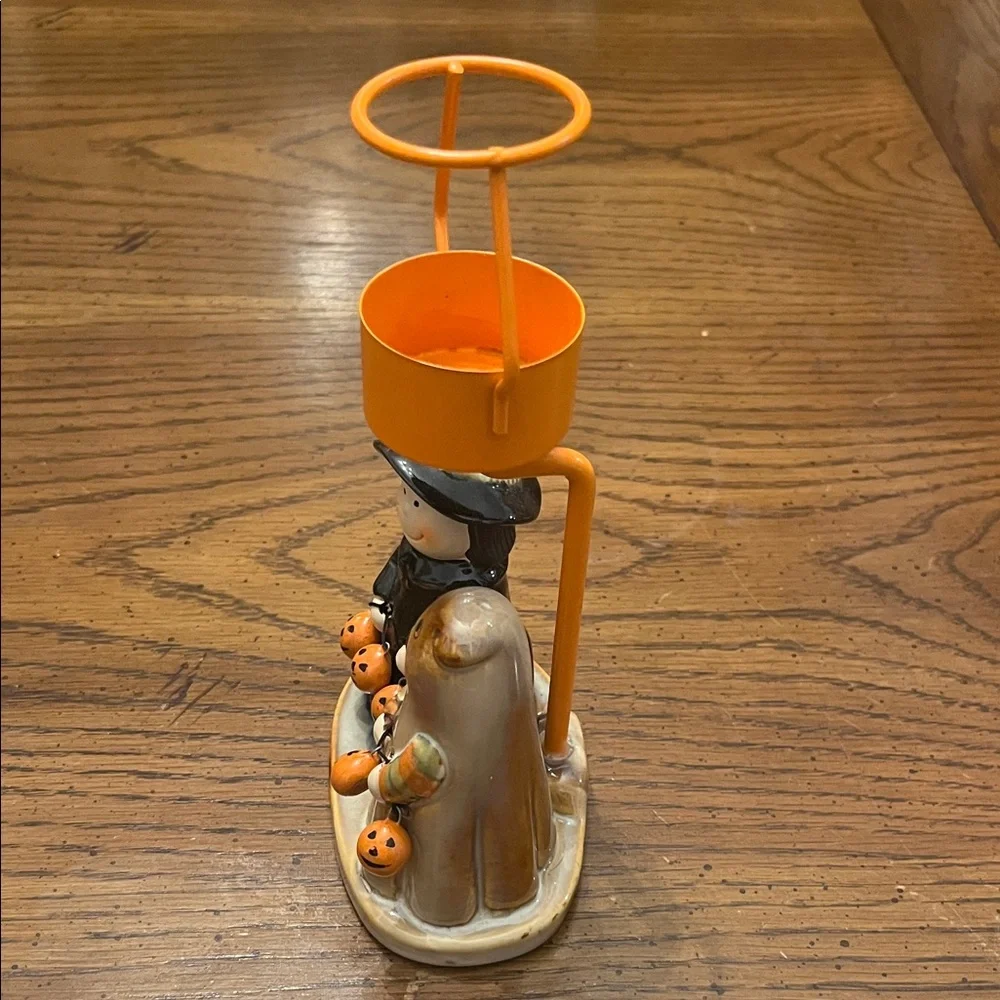 Yankee Candle Ronnie Walter‎ Halloween Witch and Cat Candle Holder